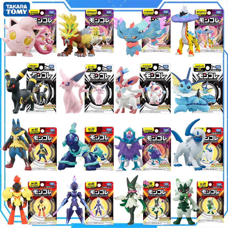 Original TAKARA TOMY Pokemon Figurine Toys Mimikyu Sylveon Lapras arizard Umbreon Vaporeon Snorlax M