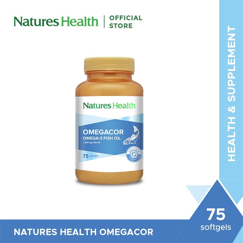 Natures Health Omegacor - 75 Softgels