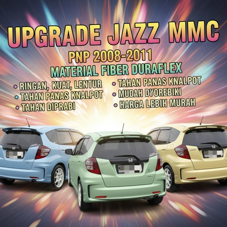 bodykit jazz ge8 bodikit jazz ge8 body kit jass body kit honda jazz 2008-2011 grade 1