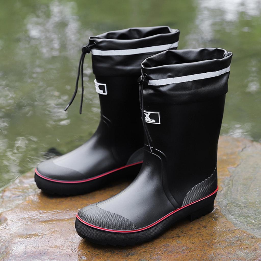 Sepatu Boot Karet Sawah Pria Anti Air Boot Kerja Proyek Anti Slip Tahan Banjir Hujan 276