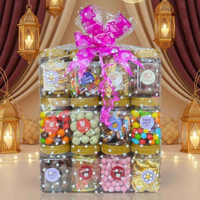 Diskon Spesial Ramadhan Paket Susun Toples Coklat Lagie, Alpenliebe, Naraya - Coklat Lagie Mini Pink