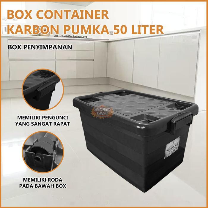 [COD] BOX CONTAINER PUMKA 50 LITER - Kotak Plastik Serbaguna / Kontainer Box Plastik / Container Box