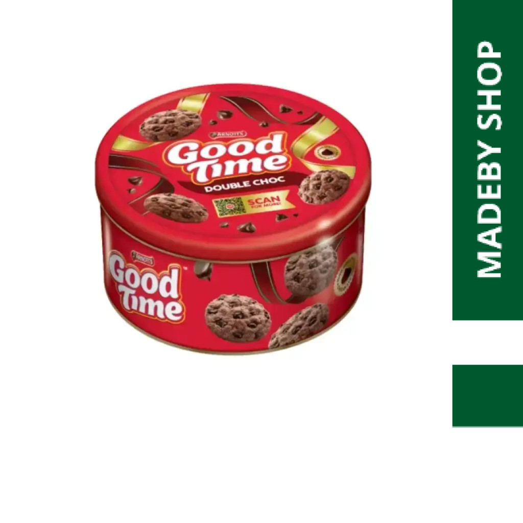 BISKUIT KALENG GOOD TIME DOUBLE CHOC 133 GRAM