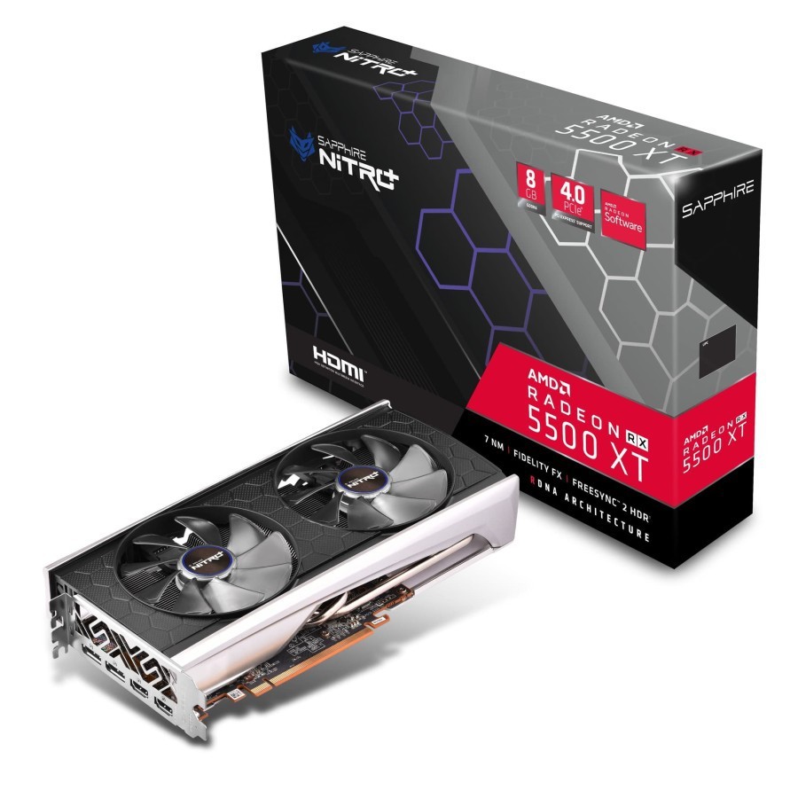 SAPPHIRE NITRO RX 5500XT 8GB DDR6 RX5500XT RX 5500 XT 8G