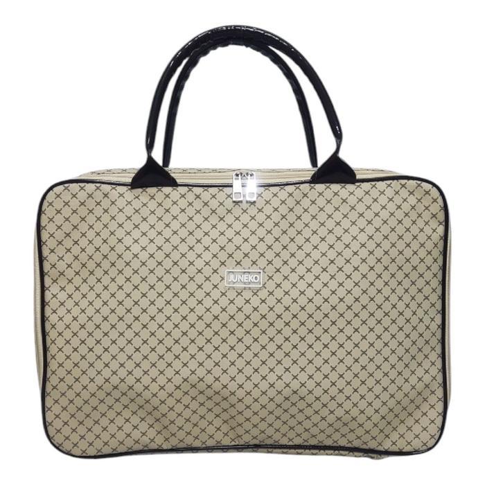 Luminara shop Juneko Koper Motif Medium - Tas Koper Motif Tas Pakaian Travel Wanita Mudik Ukuran Sed