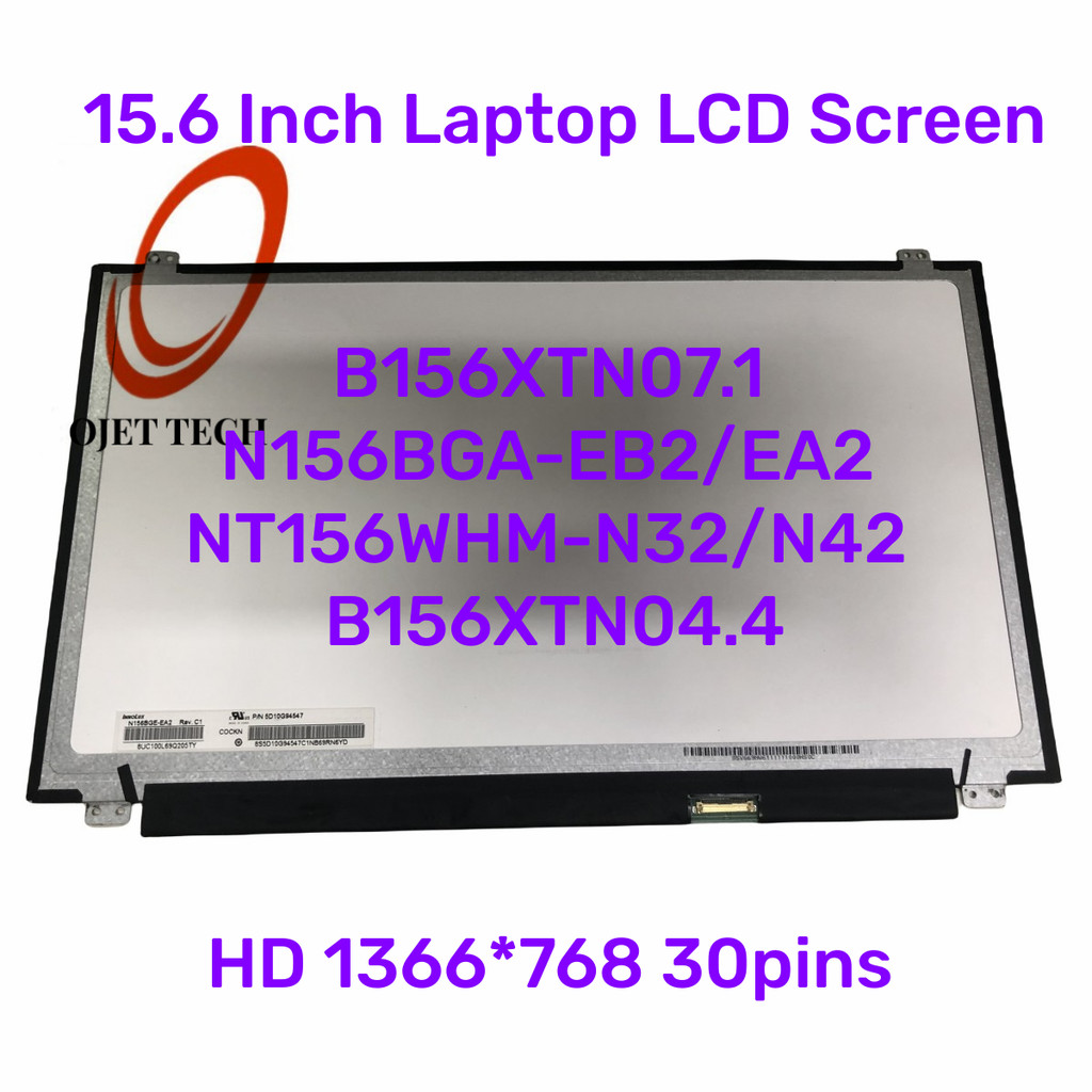 15.6 In EDP Laptop LCD Screen B156XTN07.1 N156BGA-EB2 NT156WHM-N32 NT156WHM-N42 N156BGA-EA2 B156XTN0