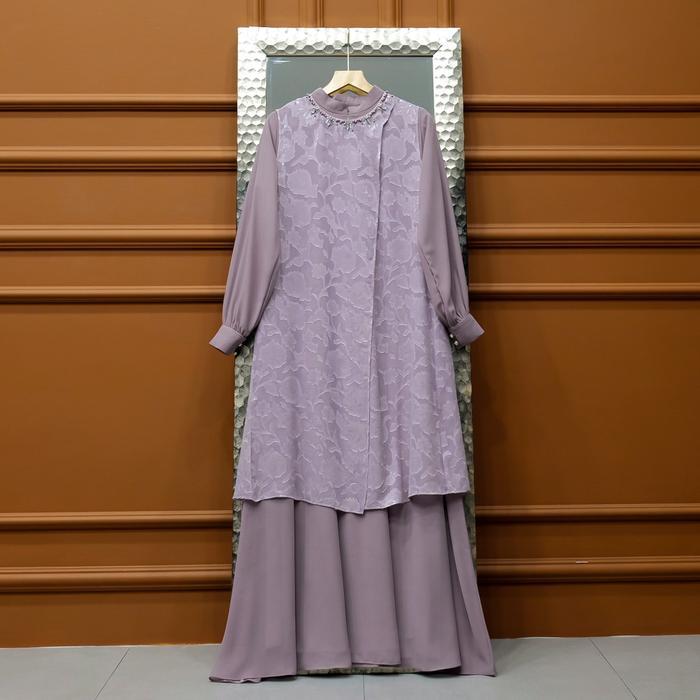 Aisyalina Id Ravella Dress Series Tanpa Hijab Bahan Ceruty Armany Baby Doll Mix Aurora Dress Gamis W