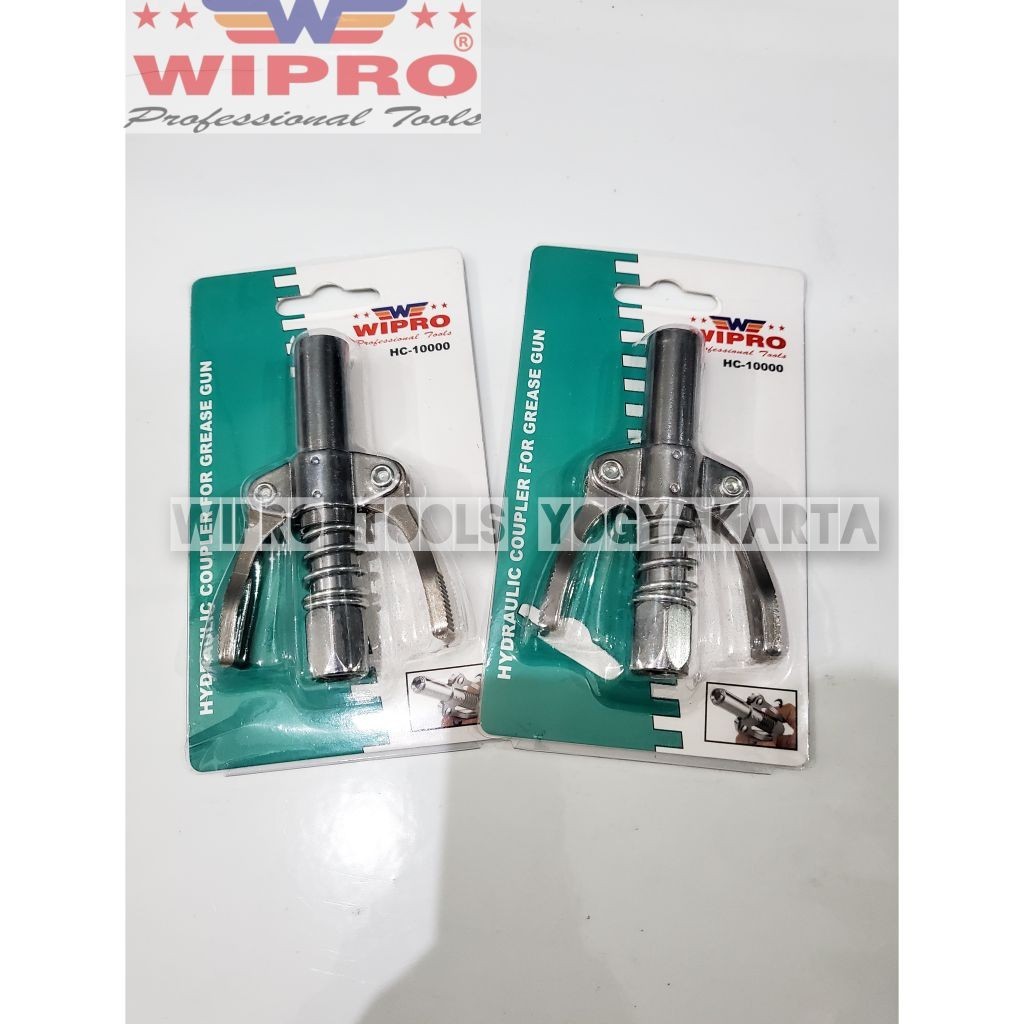 Wipro Hydraulic Coupler For Grease Gun HC-10000 - Alat Aplikasi Gemuk Grease Gun - Kepala Grease Gun