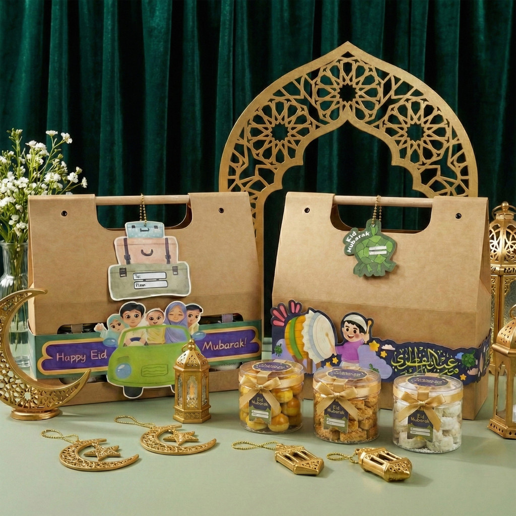 Box hampers Lebaran Idul Fitri / Kotak Hampers Idul Fitri / Box Kue Idul Fitri / Kotak Kue Idul Fitr