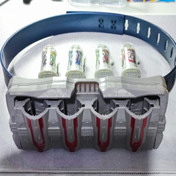 SET ULTRAMAN GEED DX ULTRA CAPSULE HOLDER BELT ULTRA HERO BANDAI RARE