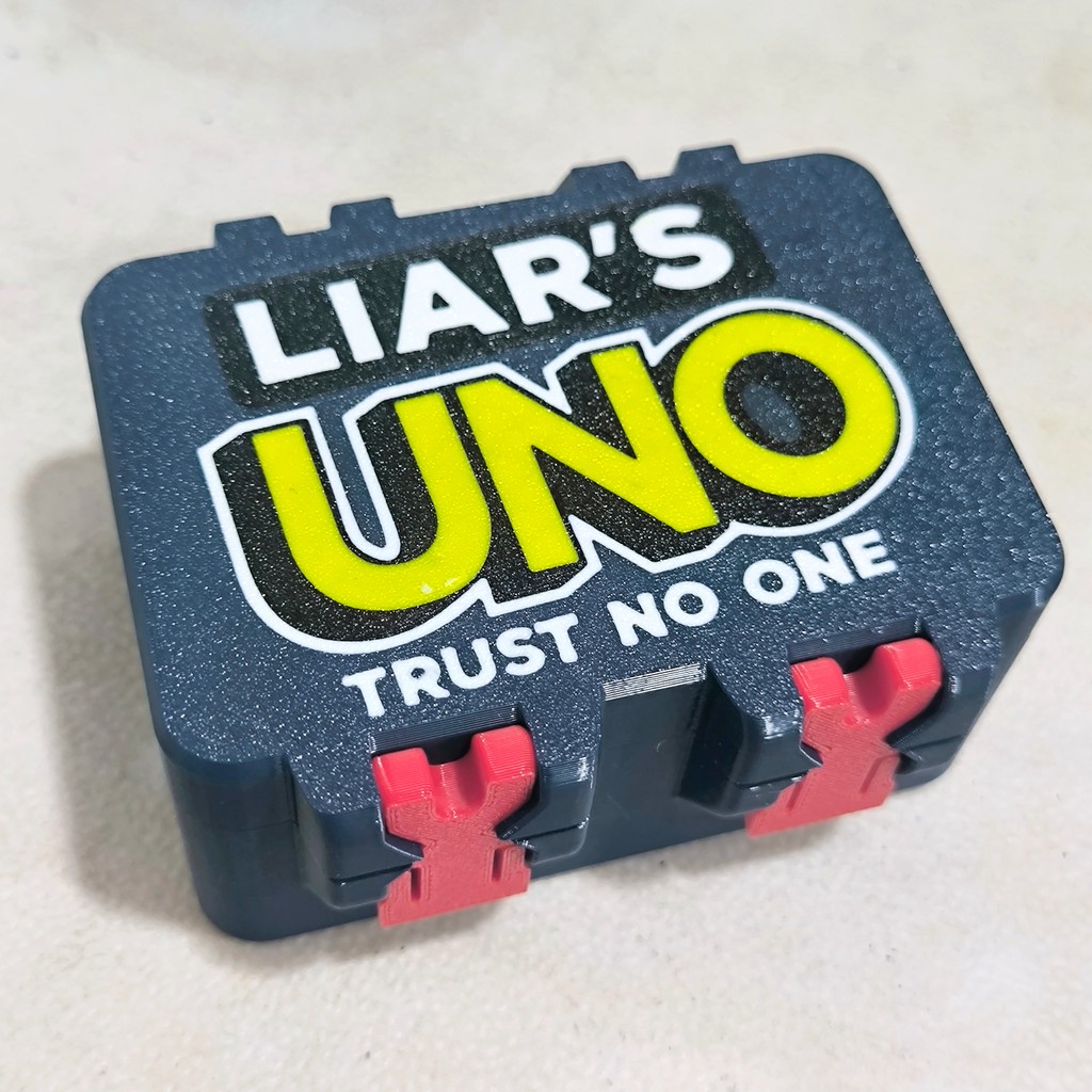 Case tempat kotak kartu card holder uno liars storage box