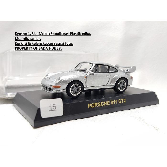 Skala 1/64 Porsche 911 GT2 993 Silver Kyosho