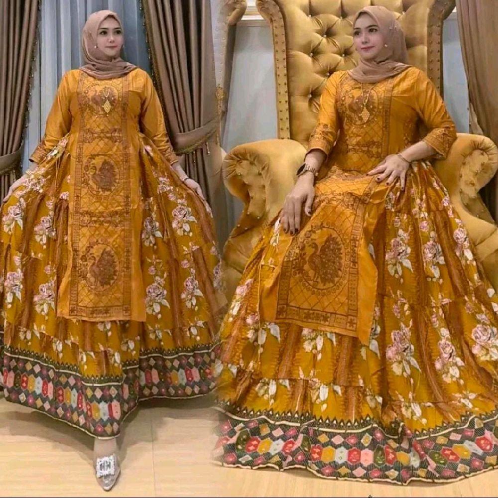 Baju wanita gamis santun tapi tetap kelihatan niat buat ngantor ringan dan main tipis, Hindi Lidah V