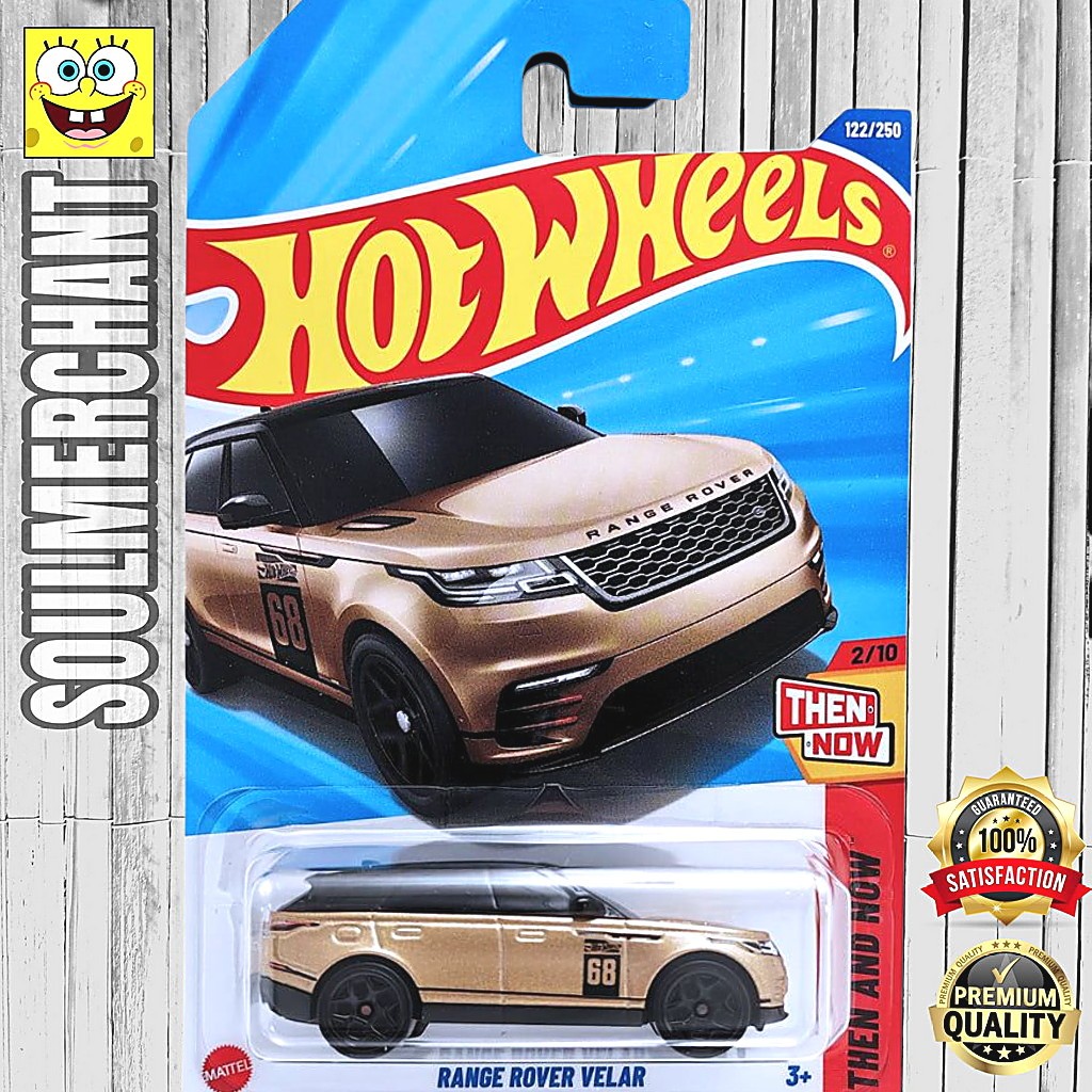 Hot Wheels Range Rover Velar Emas Diecast Mobil Offroad