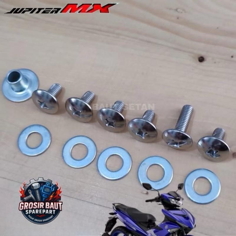 knalpot  indonesia Baut fullset cover tutup knalpot Jupiter MX 135 2009-2014