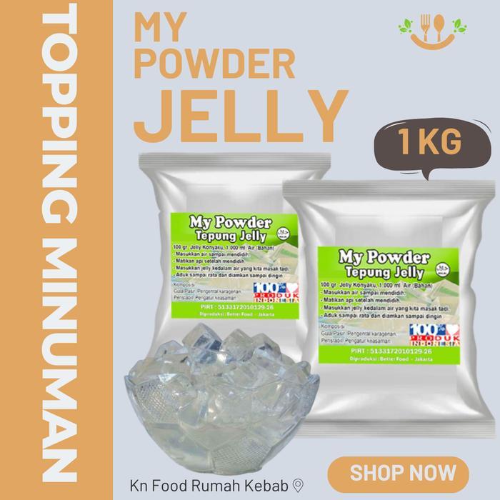Powder Jelly Konyaku reguler - Bubuk Jelly Powder