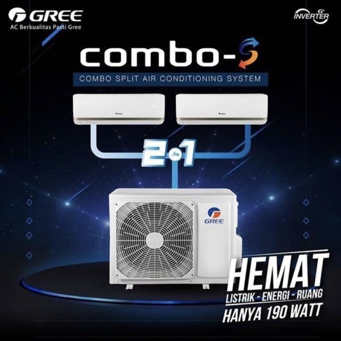 Gree AC Multi Combo Split 3/4 pk GWC-0707CS Garansi Resmi