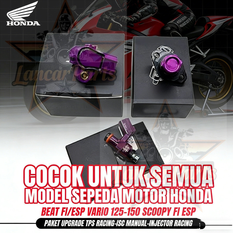 PAKET UPGRADE  RACING SENSOR TPS+ INJECTOR DAN +ISC MANUAL VARIO 125-150 BEAT FI BEAT ESP SCOOPY FI 
