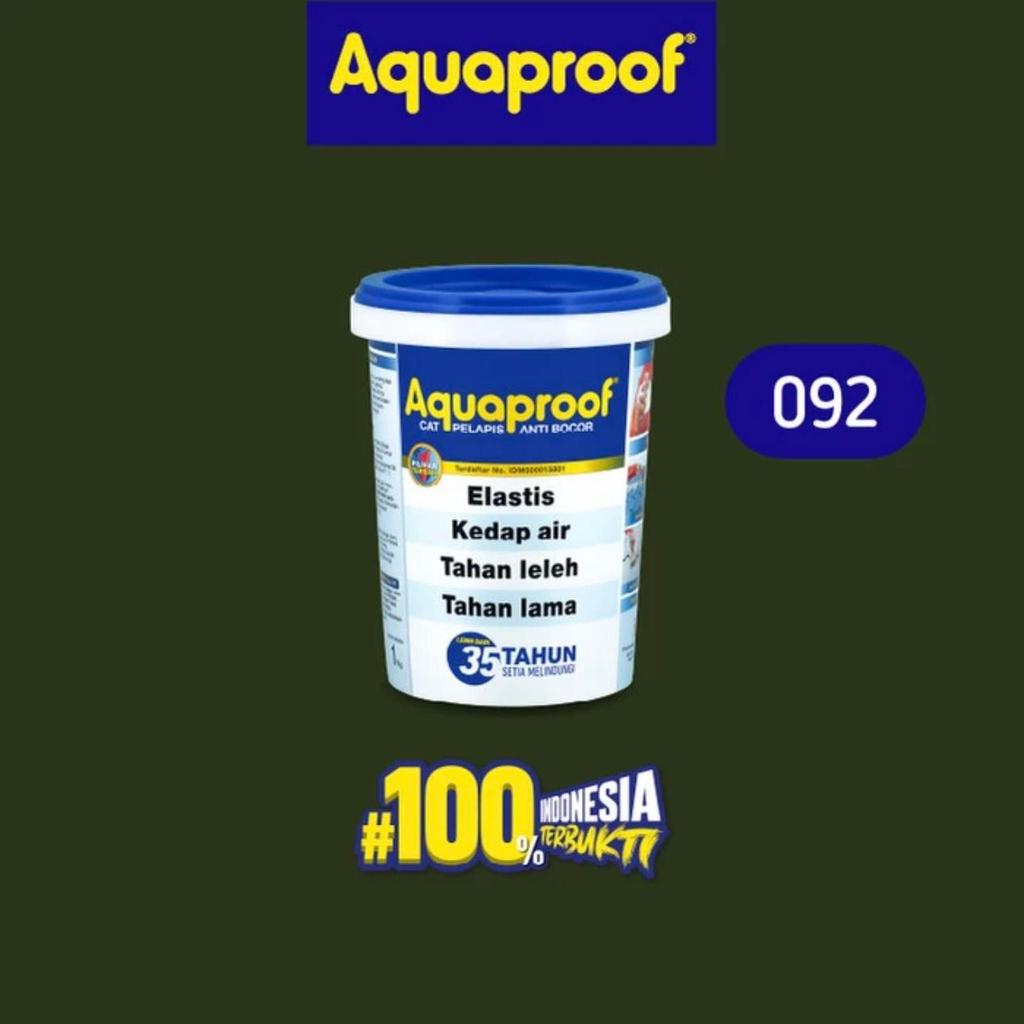 Aquaproof 1 kg 092 Hijau Daun Leaf Green Cat Pelapis Waterproofing No Drop