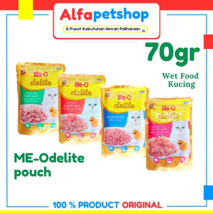 Meo Delite premium cat pouch 70gr