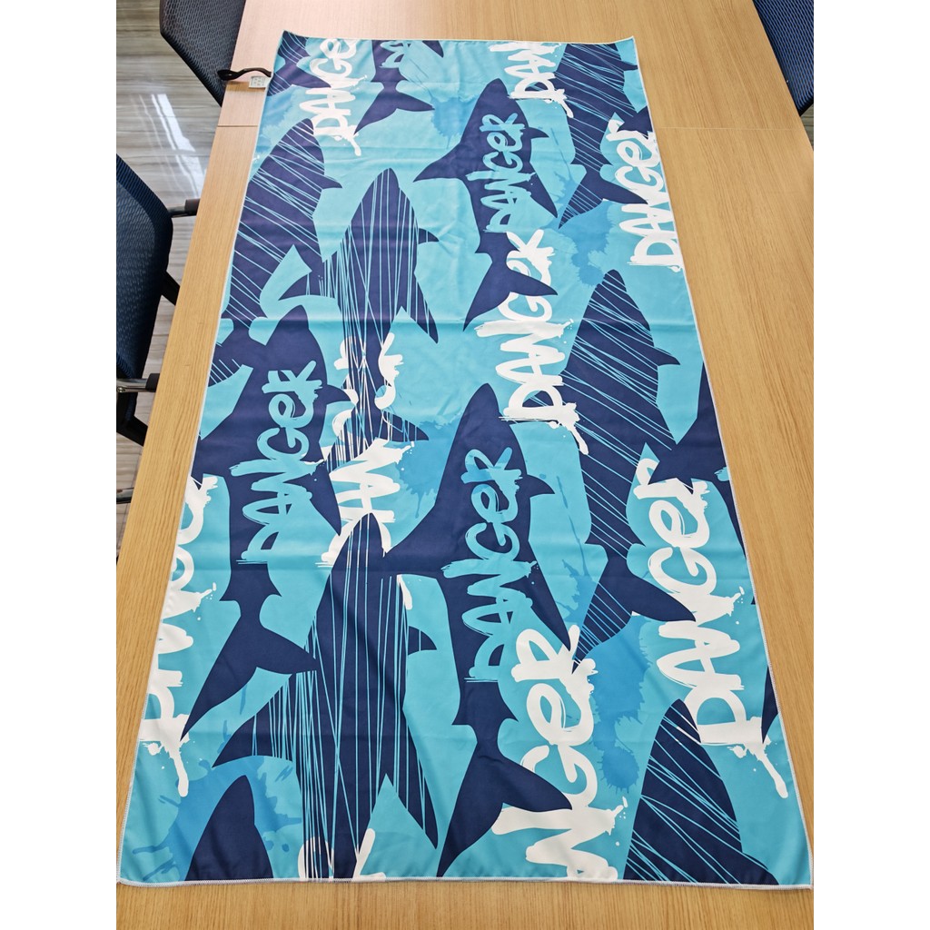 Microfiber beach towel doublesided velvet printed quickdrying beach towel beach swimming absorbent b