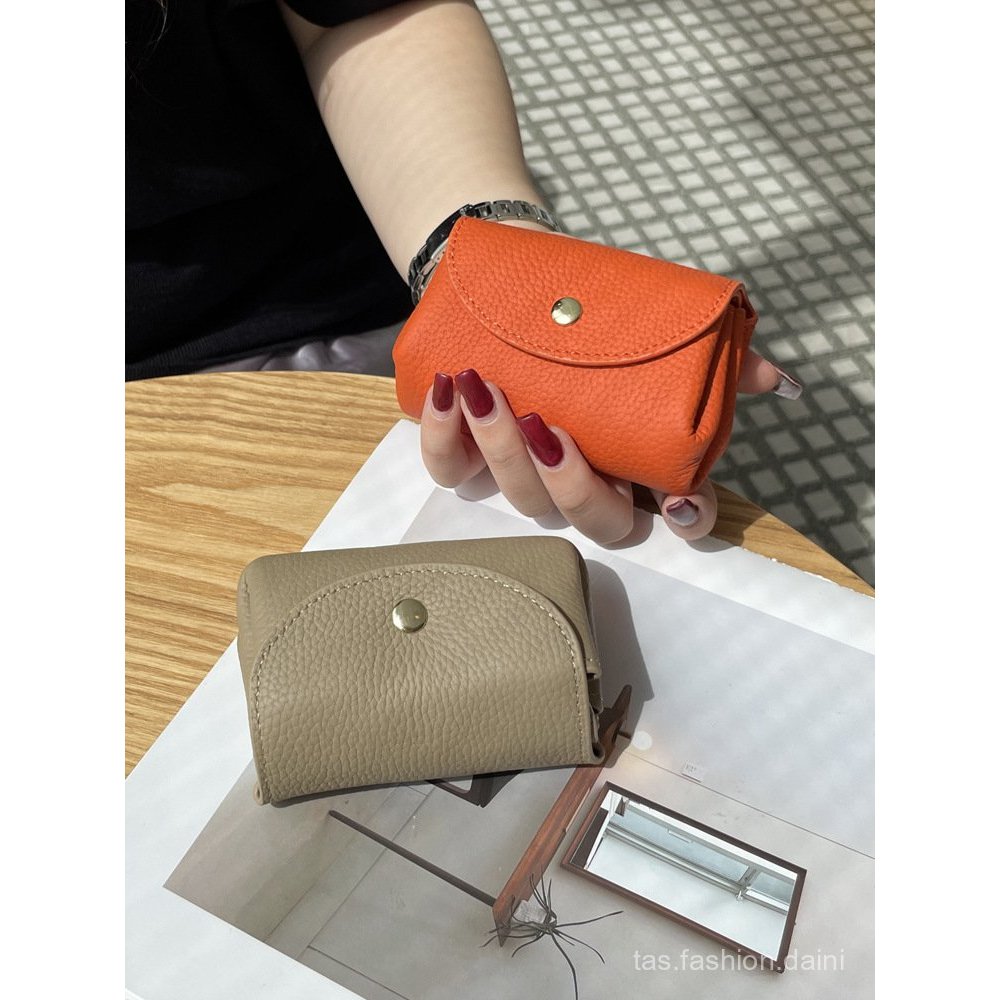 Dompet Koin Wanita Kulit Asli Mini Dompet Pendek Jepang 2026 Model Baru Tempat Uang Receh