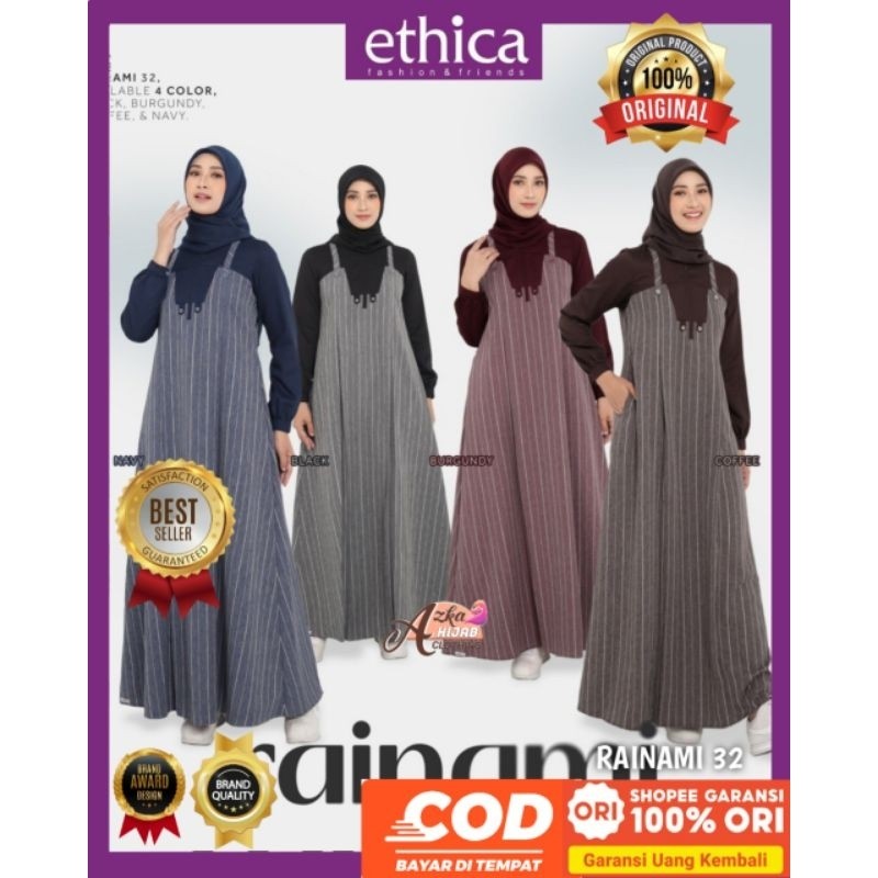 Ethica Dress Muslimah Rainami 32 Ethica Original - Baju Muslim Terbaru 2025 - Baju Gamis Terbaru 202