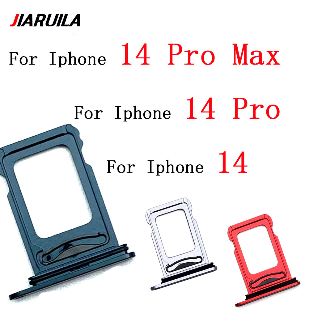 Dual Sim Tray For Iphone 14 Pro Max 14 Plus 14 Pro Micro Nano SIM Card Holder Tray Slot Holder Adapt