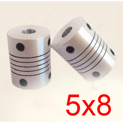 30pcs/lot 5x8 C Motor Jaw Shaft Coupler screw encoder 5mm to 8mm 5 to 8 Flexible Coupling 19mm OD 25