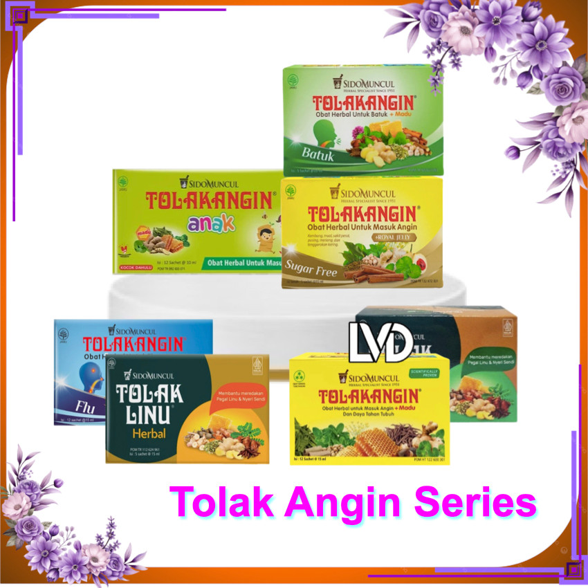Tolak Angin Cair Paket Box Obat Herbal | Tolak Linu | Anak | Batuk | Flu