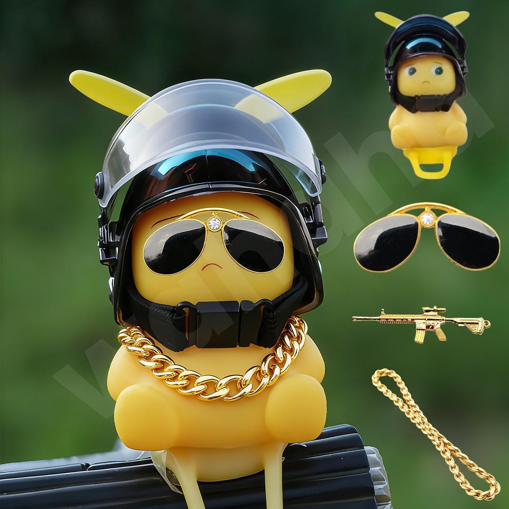 [CANTIKERO]Nailong Figure Motor Aksesoris Dekorasi Mobil/Nailong Kuning Kecil Helm Spion Baling-bali