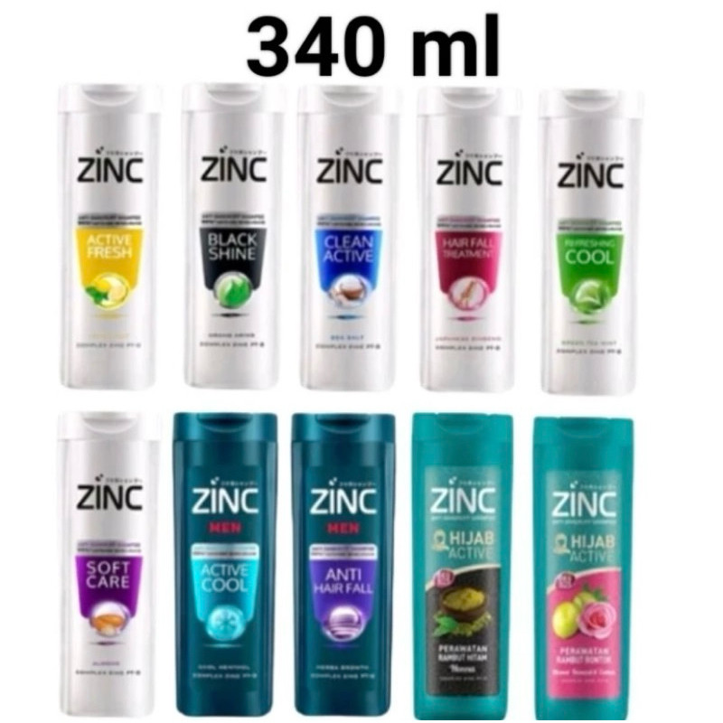 Shampoo Zinc 340ml Botol Besar Aroma Harum