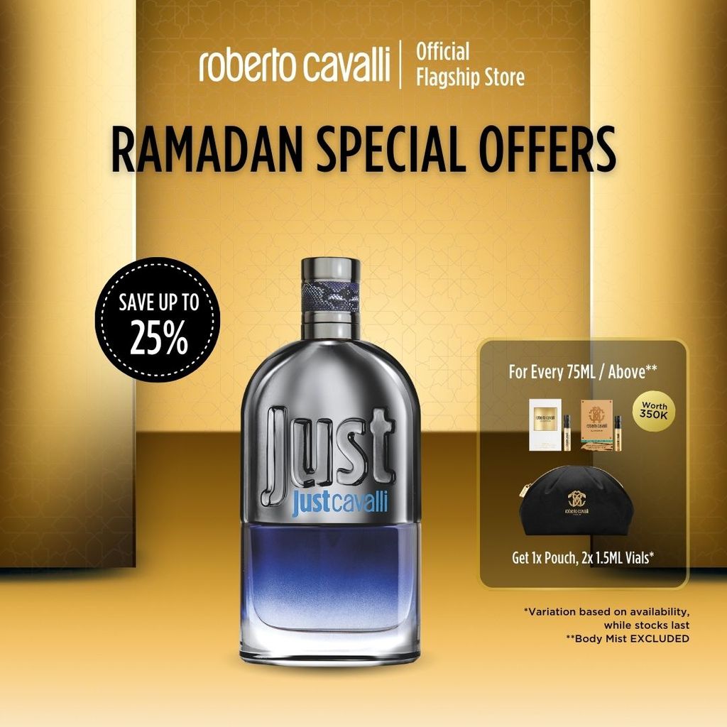 Roberto Cavalli Just Cavalli For Him EDT 90ml - Parfum Pria