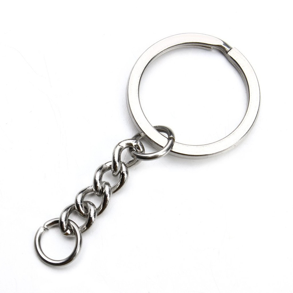 [1000 Pcs] Ring Besi / Pengait Kaitan / Ring Gantungan Kunci Gepeng 25mm & 28mm / Gantungan Kunci Ge