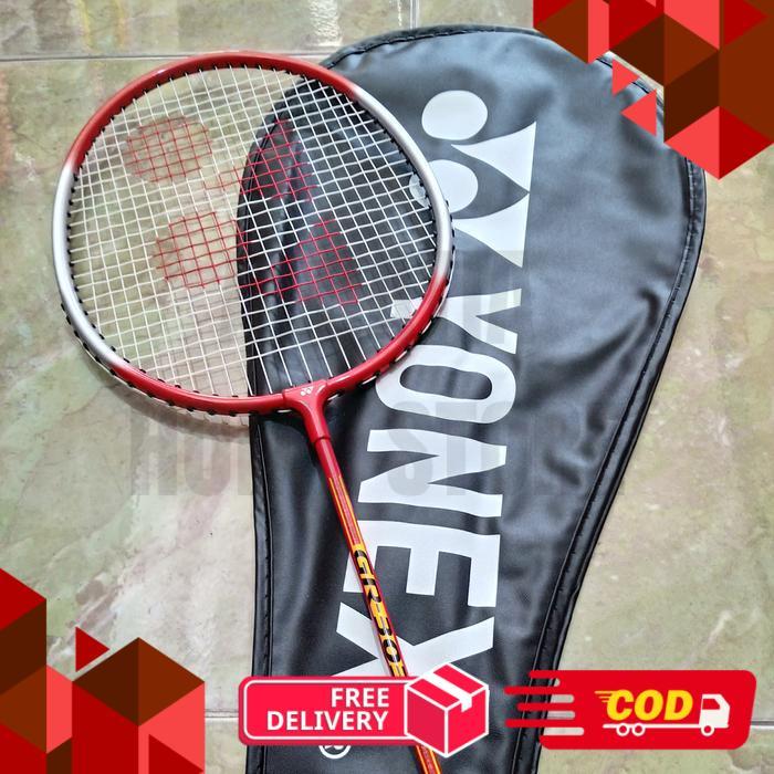 RAKET BADMINTON YONEX GR 303 / YONEX GR 303 RAKET YONEX FREE TAS ORIGINAL - Merah