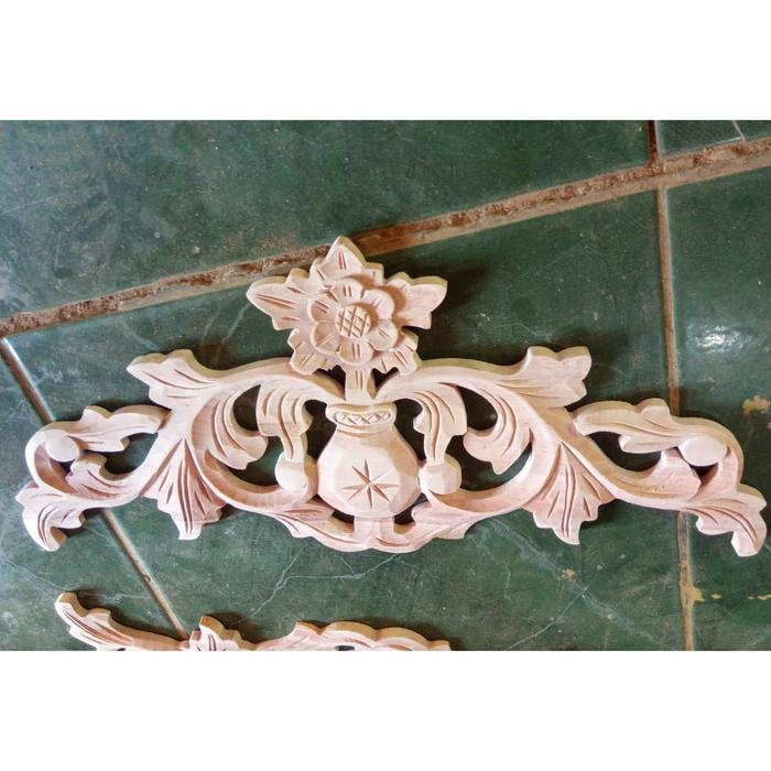 - | BISA COD ORNAMEN UKIRAN TEMPEL ORNAMEN KAYU UKIR MAHKOTA ANGGUR
