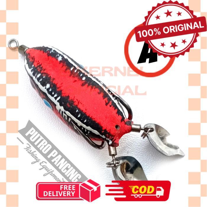 Lure Softfrog Mega Lure Double Blade - A. Merah