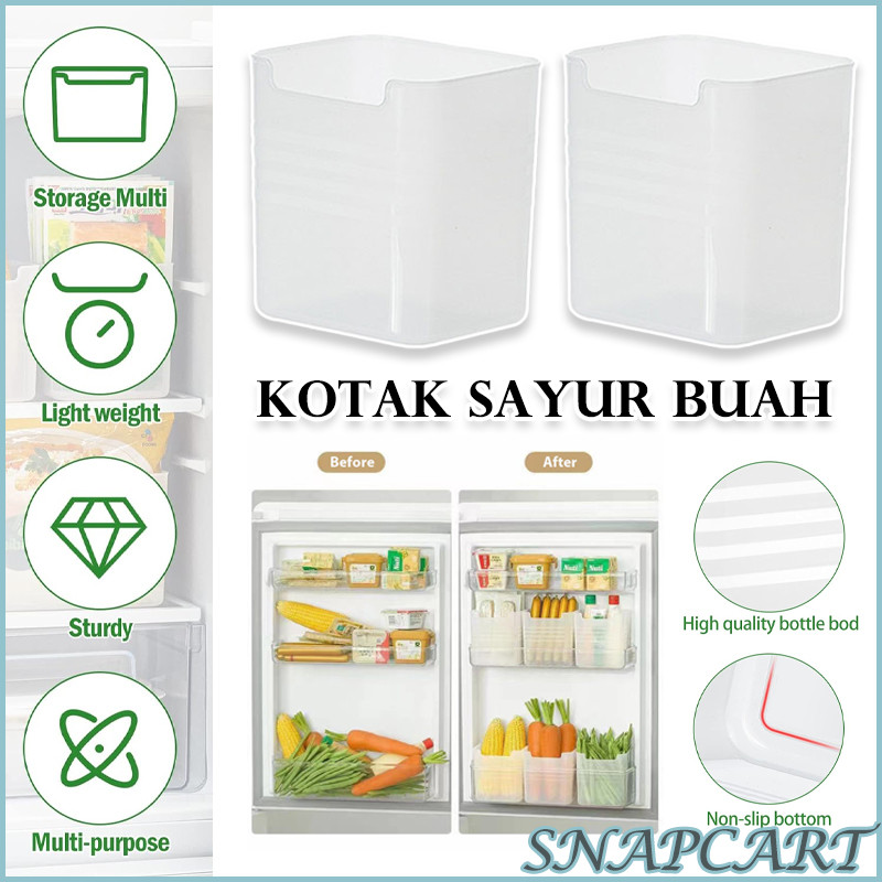 Kotak Penyimpanan Kulkas /Bumbu Rempah/Buah & Sayur/Kotak Penyimpanan Sayur Buah