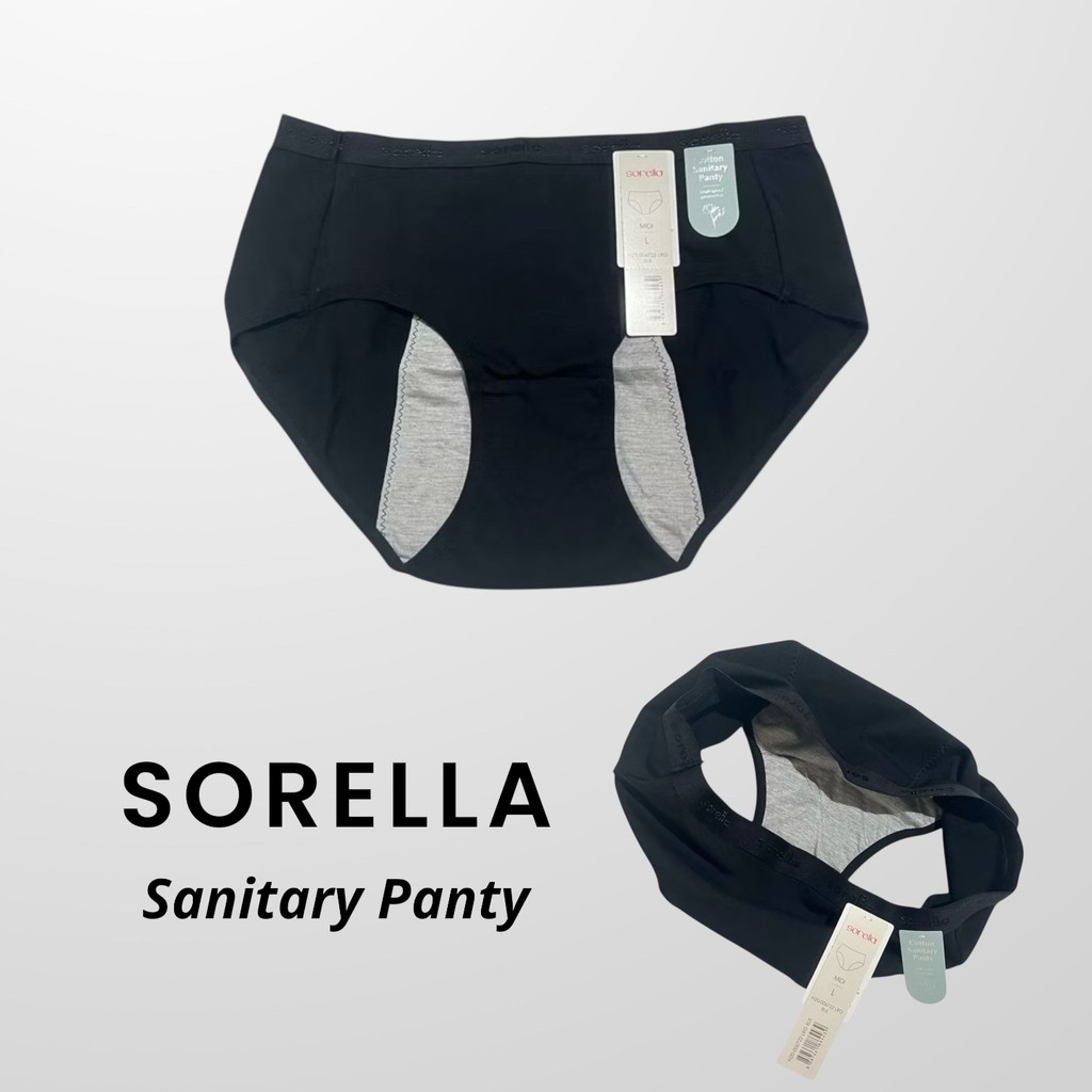Sorella Sanitary Panty Katun Model Midi size L - SR6722