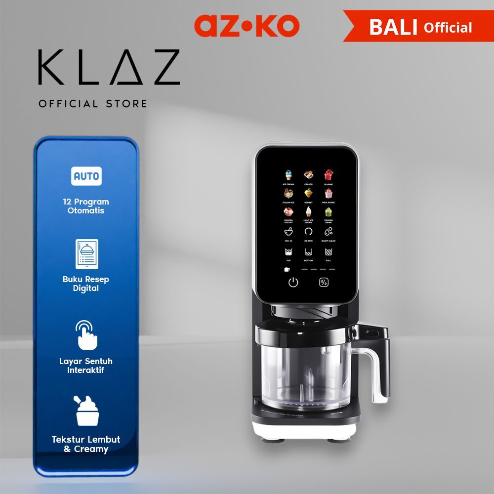 AZKO Klaz 450 ml Culinapro Ice Cream Maker - Hitam Mesin Es Krim Ice Cream Machine Pembuat Es Krim A