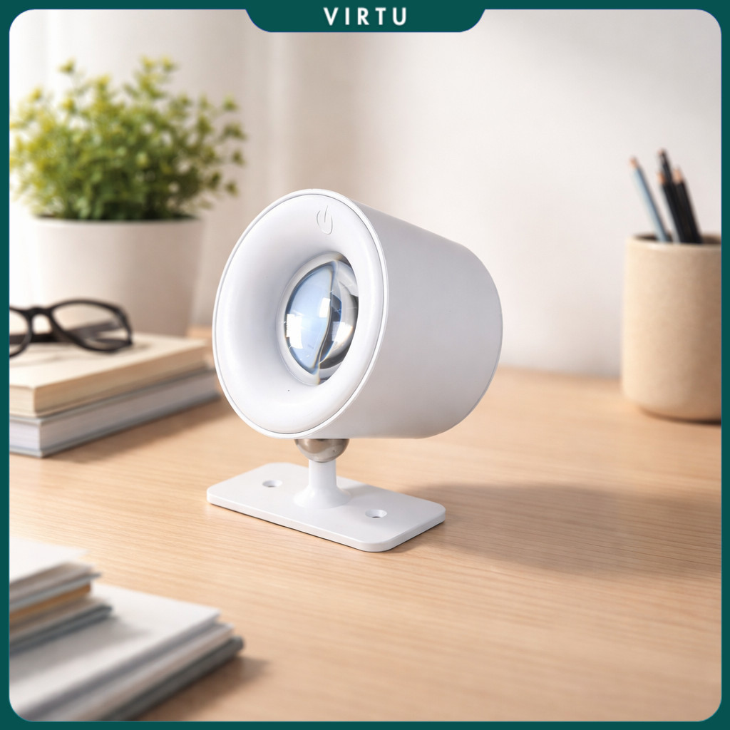 MESGET Lampu Baca Magnetik Wireless Led Spotlight Rechargeable 1800mAh - JG001