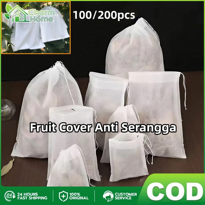 100/200PCS  Fruit Cover/Pembungkus Buah/Fruit Cover Anti Serangga/Kantong Jaring Pembungkus/Buah Ang
