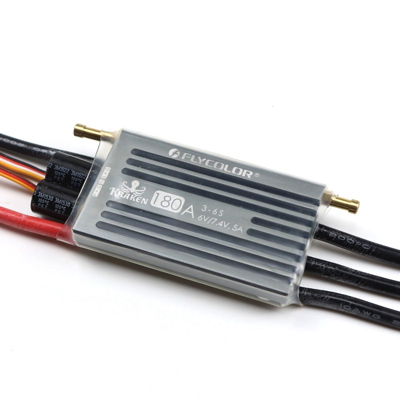 FLYCOLOR KRAKEN 3-6S Waterproof Brushless ESC Electronic Speed Controller RC Racing Boat 40A/60A/90A