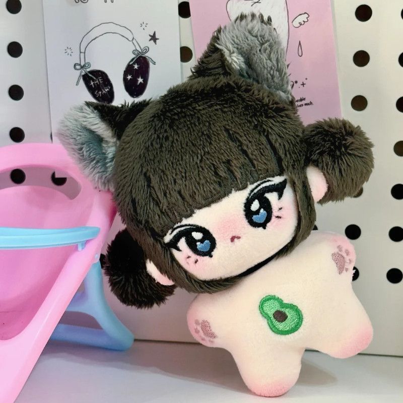 Stuffed 10cm Pretty Girl Haerin Starfish Body Kawaii Cotton Doll Plush Toy COS Birthday Gift or Cute
