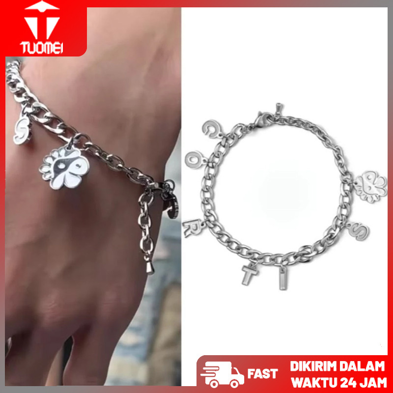 Gelang CORTIS Chain - Fanmade Aksesoris Kpopers Korea Stainless Steel Anti Karat - Cortis Bracelet