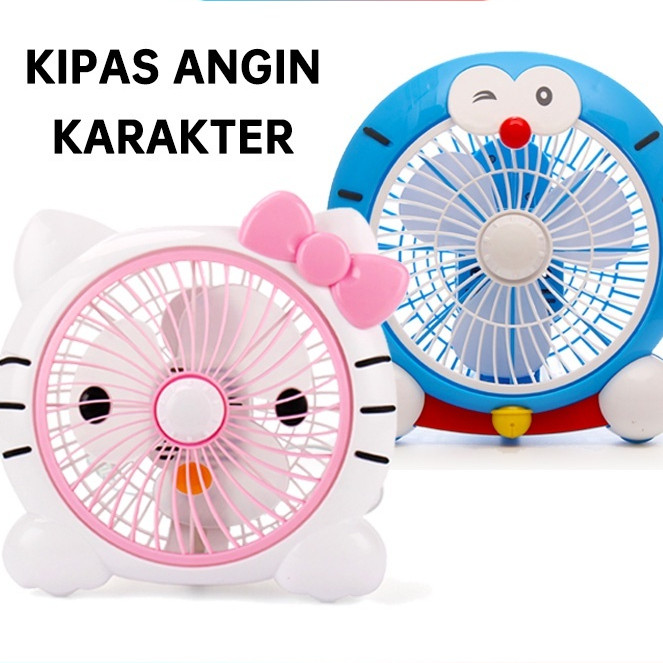Kipas Angin Karakter 10 inch ADVANCE KIPAS KARAKTER DORAEMON HELLOKITTY BF-08 / KIPAS ADVANCE 8 INCH