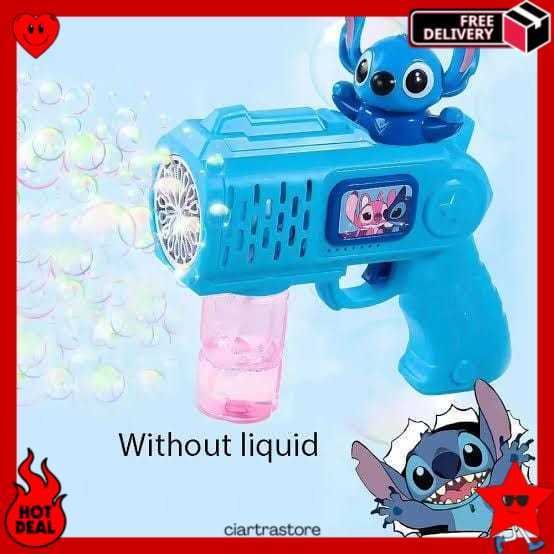 fg Porous bubble machine electric mainan bubble gun hello kitty bubble gun toy machine rocket launch