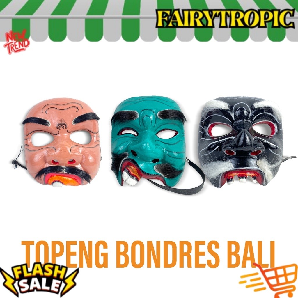 Topeng Bondres - Topeng lawak Bali - Topeng bibir sumbing - Topeng Kayu - Topeng Bali - Topeng Lucu 