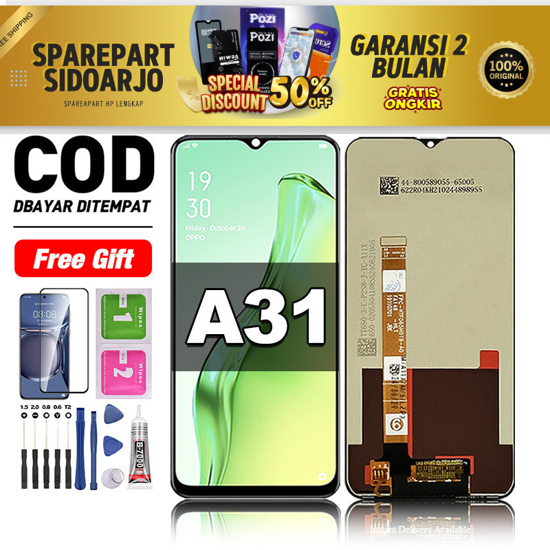 LCD For OPPO A31 Fullset hp layar Touchscreen lcd-oppo a31 Glass Touch Screen Digitizer COD -origina