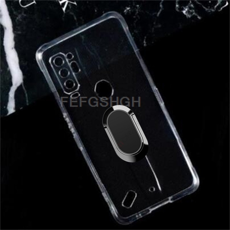 For Ulefone Armor 10 5G 6.67" Armor 10 5G Back Ring Holder Bracket Phone Cover TPU Soft Silicone Cas